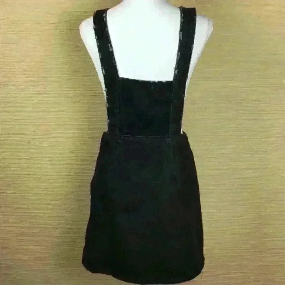 Carmar Denim Overall Skirt with Safety Pins. - Picture 6 of 7